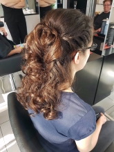 Halbgesteckt mit Flechtelement